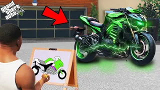 Franklin Using Magical Painting To Build Most Strongest Bike In Gta V ! GTA 5 new