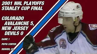 2001 NHL Stanley Cup Final Game 1: Colorado Avalanche 5, New Jersey Devils 0