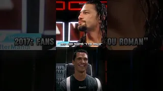 WWE Universe Acknowledged Roman 🥹 #thankyouroman "Then vs Now" Edit