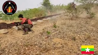 Myanmar Junta Conflict Combat Footage 6