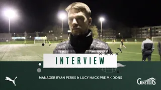 Interview | Ryan Perks & Lucy Hack Pre MK Dons