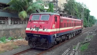 Extraordinary Parallel Running Race Between MEMU & 5350Hp WAP-4 Locomotive from Andheri to Vileparle