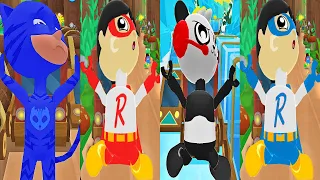 Tag with Ryan - Combo Panda vs Red Titan vs PJ Masks Catboy vs Blue Titan - Fails Compilation Video