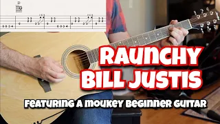 Raunchy by Bill Justis (featuring a Moukey beginner acoustic guitar)