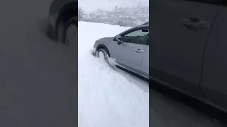 Subaru xv crosstrek in snow