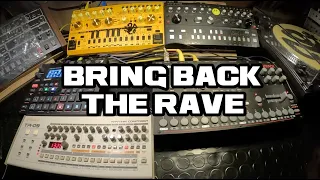 BRING BACK THE RAVE - DAWLESS TECHNO JAM / #octatrack  #techno #roland #acid #303 #behringer #tr909