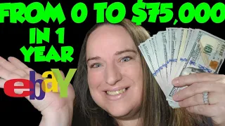 How I Made A Full Time Income Selling on Ebay Part Time $75,000 2019 #makemoneyathome