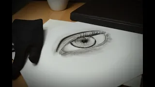 How to DRAW a Realistic EYE with Charcoal