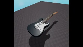 Building an Electric Guitar in Roblox Studio [Timelapse]