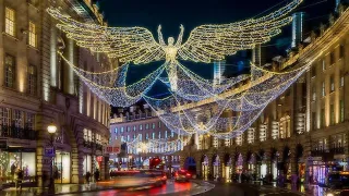 London Best Christmas Lights and Market 2023 | London Angelic Christmas Lights in Regent Street