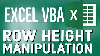 Excel VBA Tutorial for Beginners 21 - Row Height Manipulation in MS Excel VBA