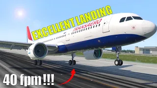 Excellent Landing! 40 fpm | A321 и ТУ-154 | X-Plane 11 #flyhomebutter