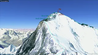 Virtual Summiting Mt. Everest over the South Route