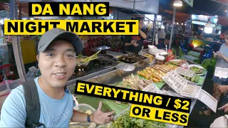 INSANE NIGHT MARKET DA NANG 🇻🇳  VIETNAM. EVERYTHING IS $2 OR LESS. CRAZY GOOD FOOD.