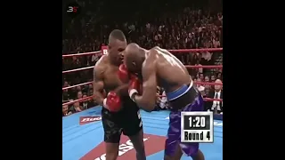 THAT ROUND | MIKE TYSON vs EVANDER HOLYFIELD I | ROUND 4 (1996) HD #shorts #highlights #thatround