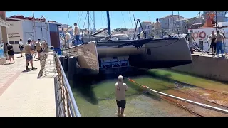 launching  Nexus  Balance 526 catamaran yacht " Pippalotta ". 26 November 2023.