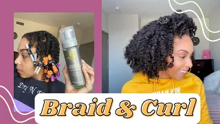 Twist and Curl | Heatless Curls Demo | Feat. Design Essentials Mousse