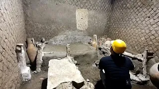 Spektakulärer Fund in Pompeji - Sklavenzimmer bei Ausgrabungen entdeckt