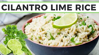 How to Make Cilantro Lime Rice (Chipotle Style)