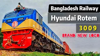 Brand New Hyundai Rotem Locomotive 3009 | Mitre Gauge Engine of Bangladesh Railway | 3009 with BFCT