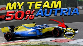 F1 2020 - MY TEAM - GP DA ÁUSTRIA - CORRIDA COM 50% DAS VOLTAS NO EPISÓDIO ESPECIAL Nº 100