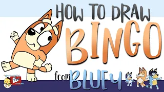 How to Draw Bingo (Bluey’s little sister) - Little Hatchlings Art Lessons