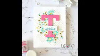 WOW Creative Guest Therese Calvird   Easy Glitter & Resist Techniques