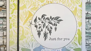 Fuchsias Just For You design by Jo Rice #laviniastamps #cardmaking