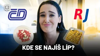 Kde je NEJLEPŠÍ jídlo ve vlaku? (POROVNÁNÍ ČESKÉ DRÁHY VS. REGIOJET)