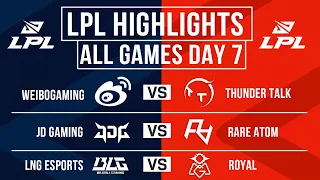 LPL Highlights ALL GAMES Day 7 | LPL Spring 2024