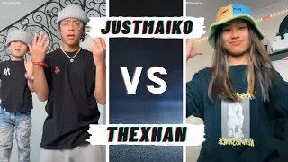 Michael Le Vs Hannah Balanay ~ TikTok Dance Battle (justmaiko Vs thexhan)