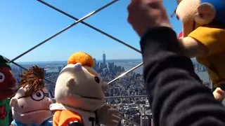 Jeffy throws penny at the top of the Empire State Building and hits Pooby | SML