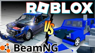 BeamNG VS Roblox 💥Car Crash Compilation 1