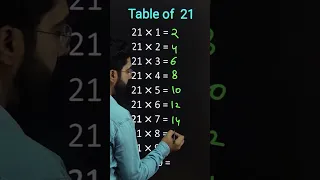 Table 21 trick | #tricks #maths #shorts #short #table21 #katarsinghclasses #youtubeshorts