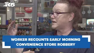 Convenience store worker recounts early morning armed robbery in Renton