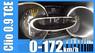 2015 Renault Clio 0.9 Tce 0-172 km/h NICE! Acceleration & Top Speed Run