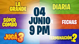 Sorteo 9 PM Loto Diaria, Fechas, Jugá 3 y Súper Combo Viernes 4 de Junio de 2021 | Nicaragua