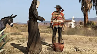 John meets Mother Superior Calderón | Red Dead Redemption 2010 4K