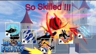 Very Skillful Dragon Hunting with All v2 Styles | Blox Fruits Hunting #42