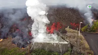 La lava sigue avanzando y arrasa ya 166 viviendas | Buenos días, Canarias (21-09-2021)