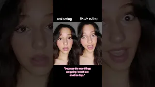 #pov tiktok acting vs. real acting #shorts #acting