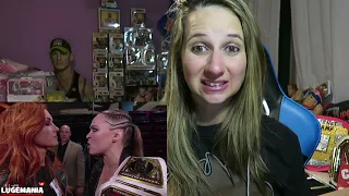 Ronda Rousey confronts Becky Lynch Backstage