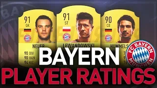 BAYERN MUNCHEN PLAYER RATINGS FIFA19 ft. LEWANDOWSKI, NEUER, HUMMELS, etc....