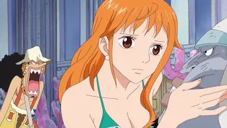 Nami being seductive for treasure (English Dub)