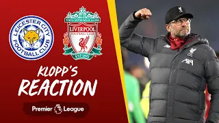 Klopp's Reaction: My boys played a really good game | Leicester City vs Liverpool