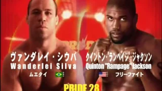 WANDERLEI SILVA VS QUINTON RAMPAGE JACKSON   PRIDE 28 HIGH OCTANE