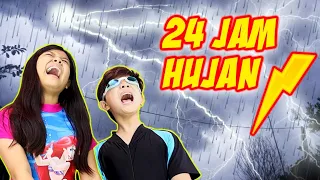 24 JAM HUJAN PETIR, TAKUT BANJIR !! Vlog & Drama Parodi Lucu | CnX Adventurers