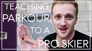 Teaching Parkour To A Pro Skier