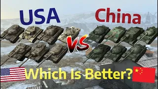 USA vs China (Which Tech Is Better?) NATION VS NATION | WOT BLITZ