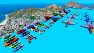 Stunt sports race challenge GTA 5 vehicles Sportcars Futia Jetski Seashark  Phantom Wedge Besra